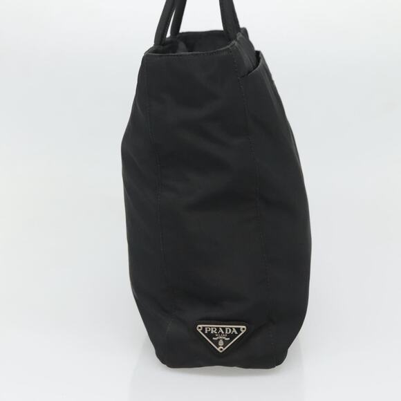 PRADA Tote Bag Nylon Black Silver - Picture 4 of 9